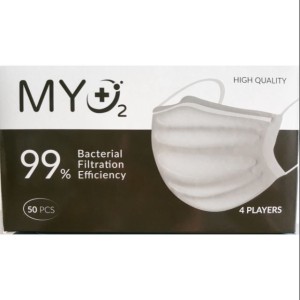 Khẩu trang y tế MYO2 4 lớp màu trắng (50 Chiếc/Hộp)